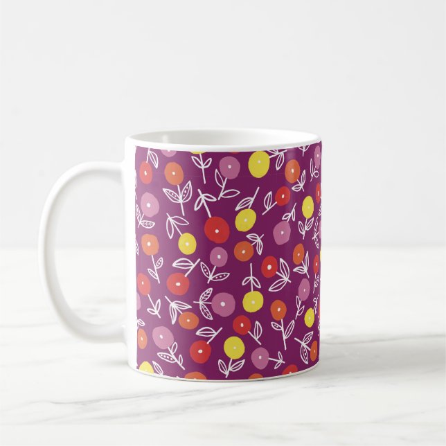 Tasse Fleurs Ditsy Plum (Gauche)