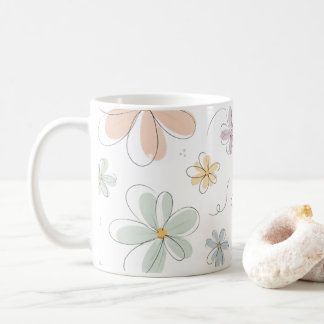 tasse fleurs fanées