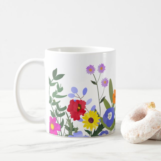 Tasse Fleurs Sauvages (Avec donut)