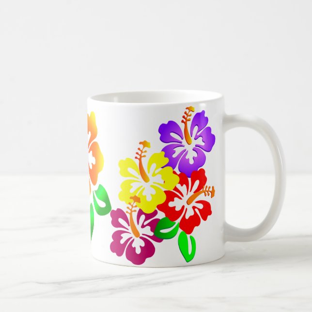 Tasse florale à hibiscus (Droite)