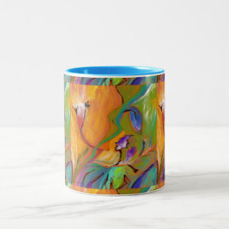 TASSE florale abstraite colorée