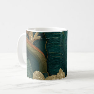 Tasse florale botanique vintage Tasse de café bo