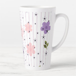 Tasse Florale Celeste Étoilée Latte 
