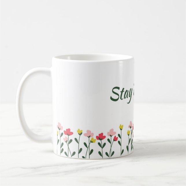 Tasse florale de printemps Stay Blooming (Gauche)