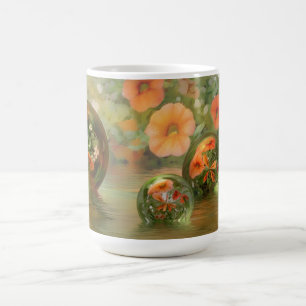 tasse florale et de marbre de 3D