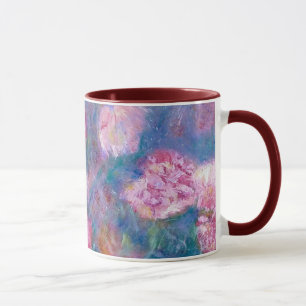 Tasse florale impressionniste de "pivoine"
