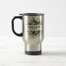 Tasse florale moderne pour fille avec nom personna