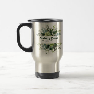 Tasse florale moderne pour fille avec nom personna