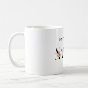 Tasse florale personnalisée Meilleure Maman   Cade
