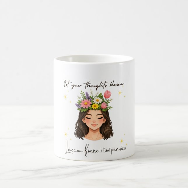 Tasse florale printanière inspirante (Centre)