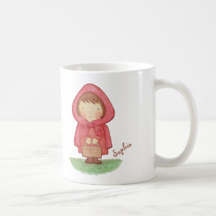 Tasse folklorique de conte de petit capuchon rouge