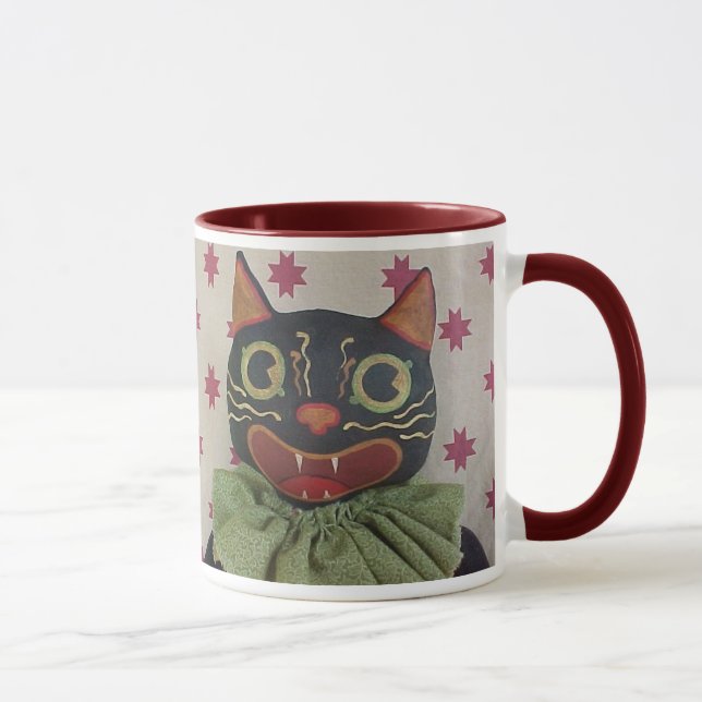 Tasse folle de chat de Halloween (Droite)