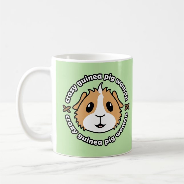Tasse folle de femme de cobaye (Gauche)