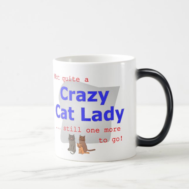 Tasse folle de Madame de chat (Droite)