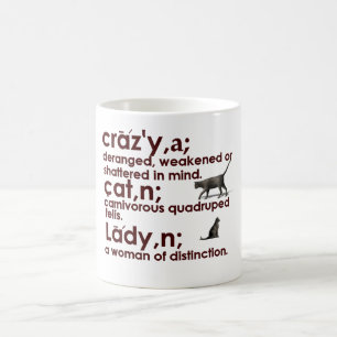 Tasse folle de Madame de chat