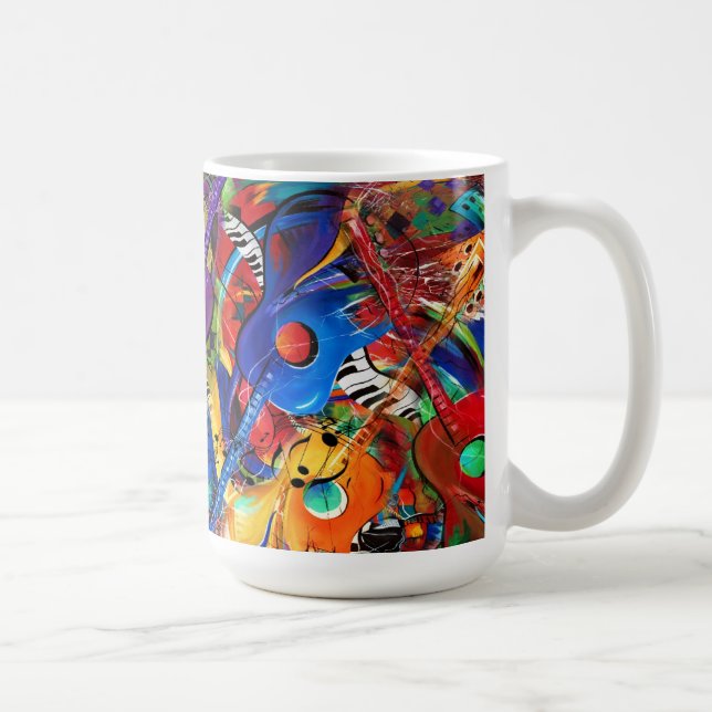 Tasse folle de musique de guitares d'art (Droite)
