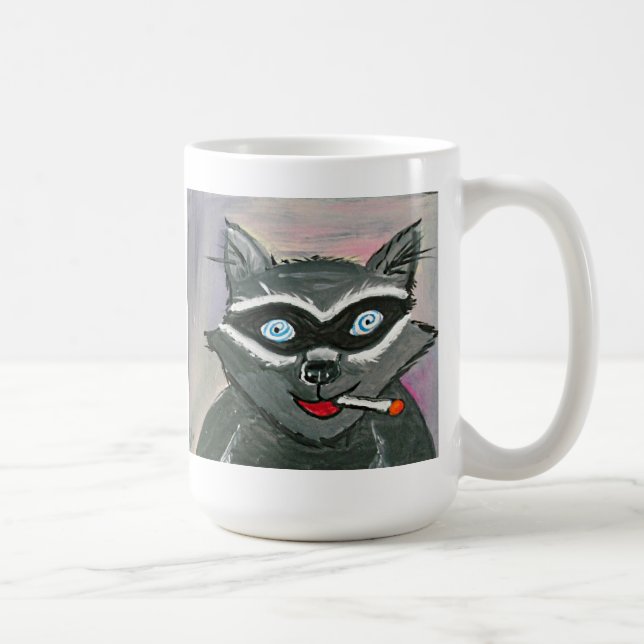 Tasse folle de raton laveur (Droite)
