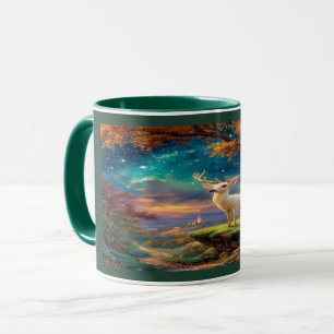 Tasse Forêt Magique Cerf Blanc Enchanté