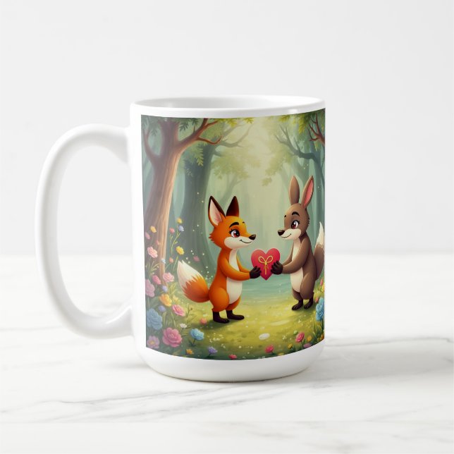 Tasse Fox Rabbit Love (Gauche)