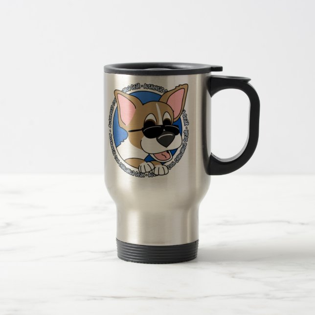 Tasse fraîche authentique de voyage de chiwawa (Droit)