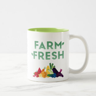 Tasse fraîche de ferme organique