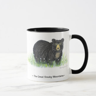 tasse fumeuse de jante de noir d'ours noir de