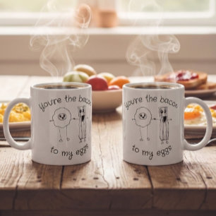 Tasse Fun Foodie Âme Sœur Bacon et Œufs Romantiq