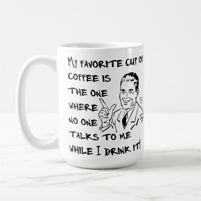 Tasse Fun Male Café préféré Mug (Gauche)