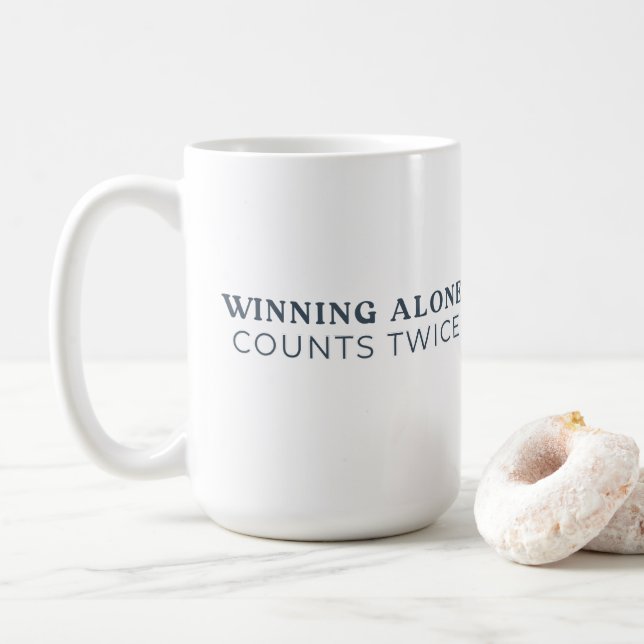 Tasse Gagneur Seul Compte Deux Fois (Avec donut)