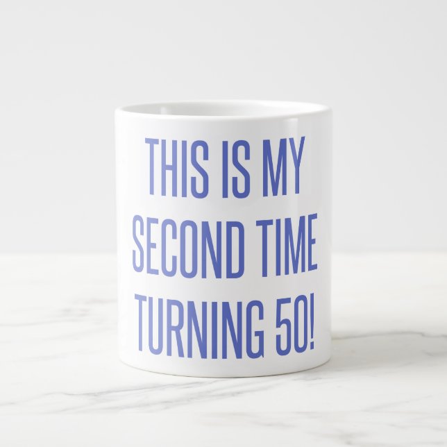 Tasse Géante 100e anniversaire Gag cadeau (Devant)