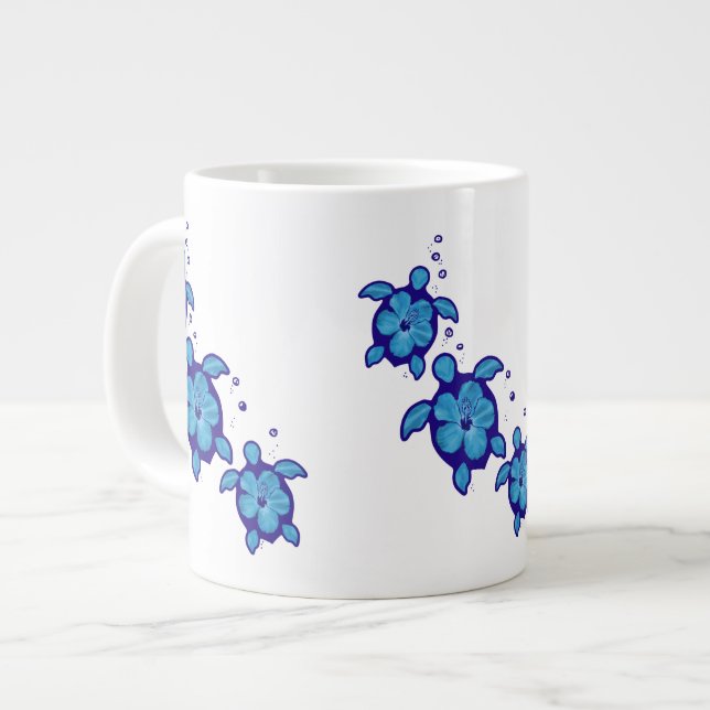 Tasse Géante 3 tortues bleues de Honu (Devant gauche)