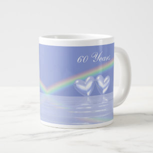 Tasse Géante 60e anniversaire Coeurs de diamants