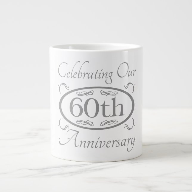 Tasse Géante 60e anniversaire du Mariage (Devant)