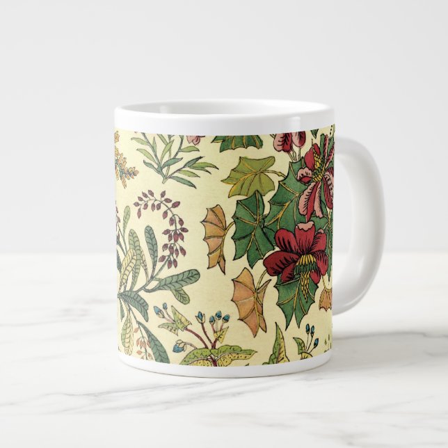 Tasse Géante Abondance florale à l'ancienne (Devant droit)