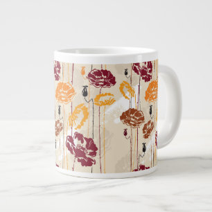 Tasse Géante Abstrait Élégance, motif floral 4