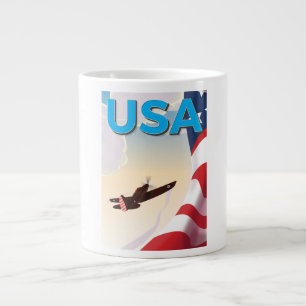 Tasse Géante Affiche américaine vintage de la Seconde Guerre mo