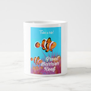 Tasse Géante Affiche de dessin animé de poisson clown de la Gra