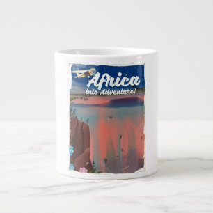Tasse Géante Affiche de l'aventure de la cascade africaine