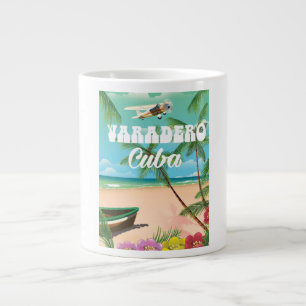 Tasse Géante Affiche de vacances de plage cubaine à Varadero