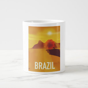 Tasse Géante Affiche de voyage au Brésil