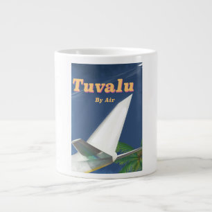 Tasse Géante Affiche de voyage de style vintage Tuvalu