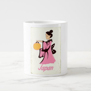 Tasse Géante Affiche de voyage drôle du monstre du Loch Ness