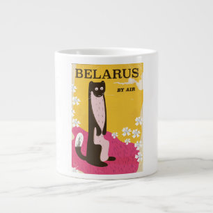 Tasse Géante Affiche de voyage vintage Biélorussie