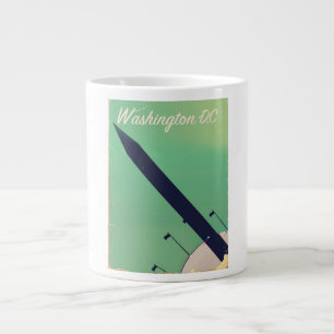 Tasse Géante Affiche de voyage vintage de Washington D.C