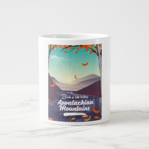 Tasse Géante Affiche de voyage vintage des montagnes Appalaches