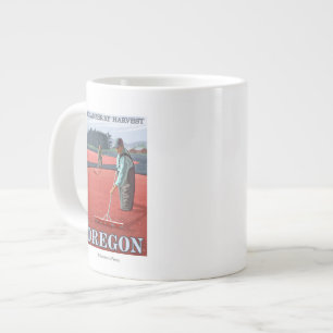 Tasse Géante Affiche du Vintage voyage de la récolte de canneb