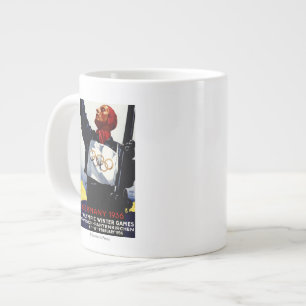 Tasse Géante Affiche publicitaire des Jeux olympiques d'hiver d