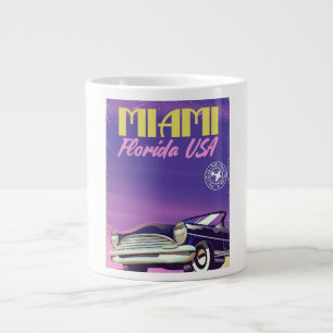Tasse Géante Affiche vintage Miami Floride États-Unis