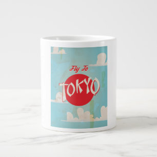 Tasse Géante Affiches de voyage à Tokyo, Japon Vintage