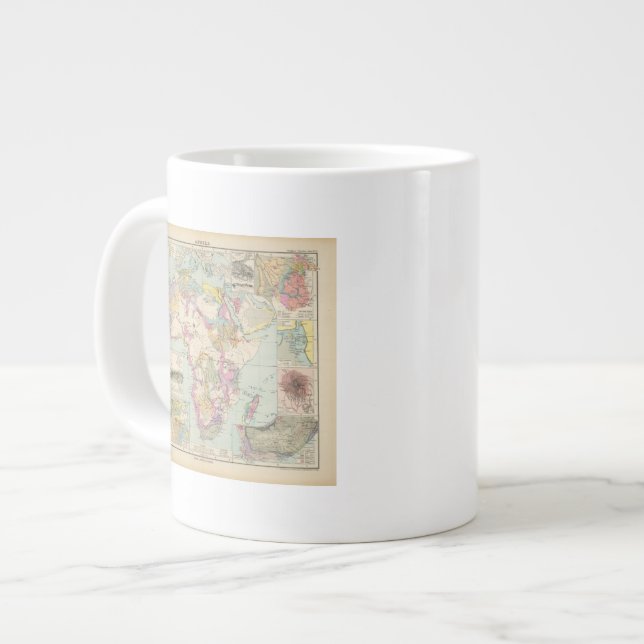Tasse Géante Afrika - Carte Atlas de l'Afrique (Devant gauche)